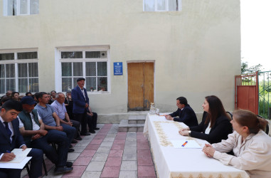 Millət vəkili Ülviyyə Ağayeva bu gün sərhəddə yerləşən Cəfərli kəndində yaşayan sakinlərlə görüşüb