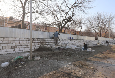 Qazaxın Nəriman Nərimanov yaşayış massivində aparılan abadlıq işlərini əks etdirən - FOTOLAR