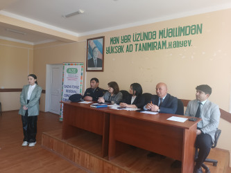 Qazaxda məktəblilərlə maarifləndirici görüş keçirilib