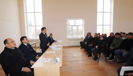 Qazaxda icra başçısının noyabr ayı üzrə vətəndaşlarla keçirilən sonuncu səyyar görüşü rayonun Yuxarı Salahlı kəndində olub -26.11.2025