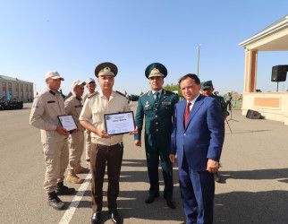 Dövlət Sərhəd Xidmətinin (DSX) Sərhəd Qoşunlarının “Qazax” Əlahiddə Sərhəd Diviziyasının qarnizon kompleksində sərhədçilər peşə bayramlarını qeyd ediblər-18.08.2025