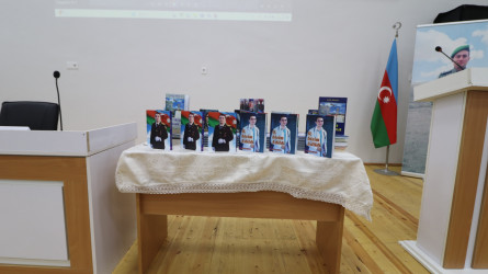 Qazaxda 8 Noyabr - Zəfər Gününün beşinci ildönümünə həsr edilmiş kitab və rəsm sərgisi, Vətən müharibəsi şəhidi tibb xidməti leytenantı Adil Əfəndiyevə həsr edilmiş “O, bizim Adildi” kitabının təqdimat mərasimi olub -22.10.2025