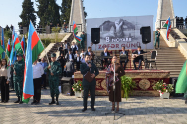 Qazaxda 8 Noyabr - Zəfər Gününün beşinci ildönümünə həsr olunmuş “Zəfərin mübarək Azərbaycan!” başlıqlı bayram tədbiri keçirilib 07.11.2025