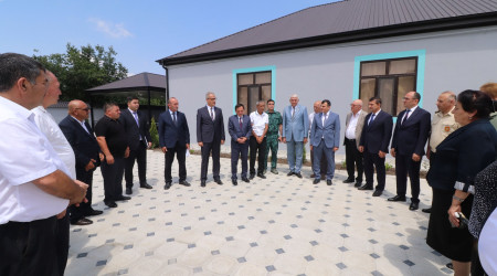 Şəhid əsgər Nəsibov Akşin Vasif oğlunun  təmir edilmiş, lazm olan bütün mebel və avadanlıqlarla təmin olunmuş yaşayış evi ailə üzvlərinin istifadəsinə verilib. 21.07.2026