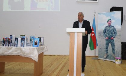 Qazaxda 8 Noyabr - Zəfər Gününün beşinci ildönümünə həsr edilmiş kitab və rəsm sərgisi, Vətən müharibəsi şəhidi tibb xidməti leytenantı Adil Əfəndiyevə həsr edilmiş “O, bizim Adildi” kitabının təqdimat mərasimi olub -22.10.2025