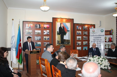 BDU-nun Qazax filialında "Ümummilli Lider Heydər Əliyev Müstəqil Azərbaycan Konstitusiyasının müəllifidir" mövzusunda Respublika Elmi Konfransı keçirilib -28.11.2025
