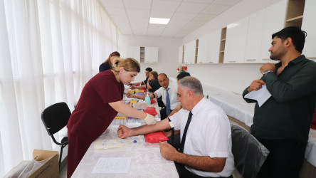 Qazaxda növbəti qanvermə aksiyası keçirilib 17.06.2025