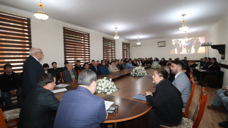 BDU-nun Qazax filialında “Xocalı faciəsi - Qalib xalqın silinməyən yaddaşı” adlı anım tədbiri keçirilib 26.02.2025