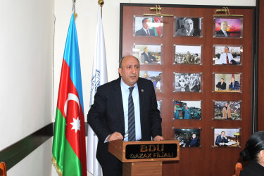 Qazaxda Xalq şairi Səməd Vurğunun 120 illik yubileyinə həsr olunmuş “Səməd Vurğun müasir milli poeziyamızın zirvəsidir” mövzusunda simpozium keçirilib 29.04.2026