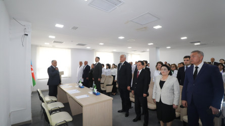 Qazaxda görkəmli oftalmoloq-alim, Akademik Zərifə xanım Əliyevanın anadan olmasının 103 illiyinə həsr olunmuş “İki Dahi İnsan ömrü” başlıqlı tədbir keçirilib 28.04.2026