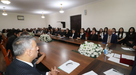 BDU-nun Qazax filialında “Azərbaycan Konstitusiyası və dövlətçilik tariximiz - Suverenliyimiz tələbələrin gözü ilə” adlı Elmi Konfrans keçirilib 15.05.2025