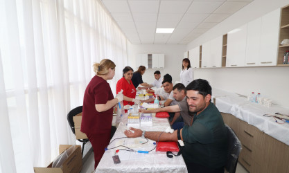 Qazaxda növbəti qanvermə aksiyası keçirilib 17.06.2025