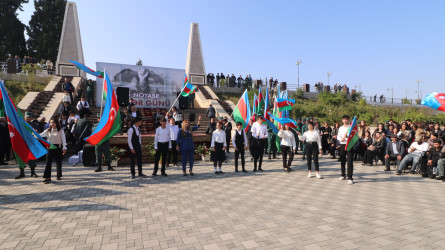 Qazaxda 8 Noyabr - Zəfər Gününün beşinci ildönümünə həsr olunmuş “Zəfərin mübarək Azərbaycan!” başlıqlı bayram tədbiri keçirilib 07.11.2025