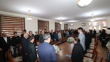 BDU-nun Qazax filialında “Xocalı faciəsi - Qalib xalqın silinməyən yaddaşı” adlı anım tədbiri keçirilib 26.02.2025