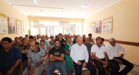 Qazaxda icra başçısının sentyabr ayı üzrə vətəndaşlarla keçirilən növbəti səyyar görüşü rayonun Aslanbəyli kəndində olub 10.09.2026