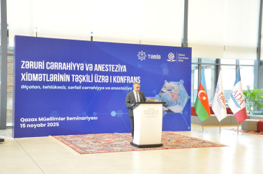 Qazaxda “Zəruri cərrahiyyə və anesteziya xidmətlərinin təşkili üzrə I konfrans” keçirilib -15.11.2025