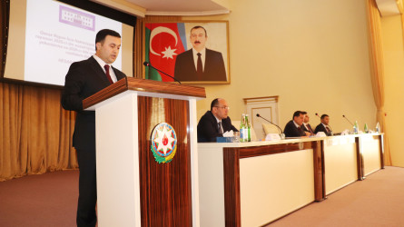 Qazax Rayon İcra Hakimiyyəti başçısının rayonun 2025-ci ilin sosial-iqtisadi inkişafının yekunlarına və 2026-cı ildə qarşıda duran vəzifələrə həsr olunmuş hesabat yığıncağı keçirilib 13.01.2026