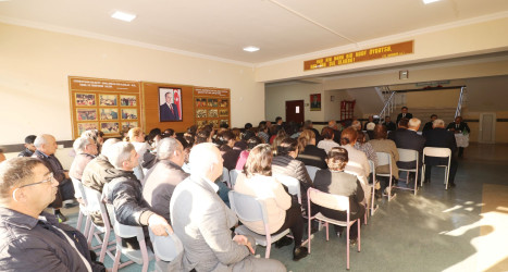 Qazaxda icra başçısının noyabr ayı üzrə vətəndaşlarla keçirilən növbəti səyyar görüşü rayonun Bala Çaylı kəndində olub- 24.11.2025