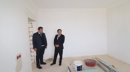 İcra başçısı şəhid ailəsinin evində aparılan təmir işləri ilə yerində tanış olub-01.08.2025