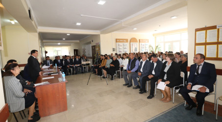 Qazaxda icra başçısı sentyabr ayında növbəti səyyar görüşünü Ürkməzli kənd sakinləri ilə keçirib 18.09.2025