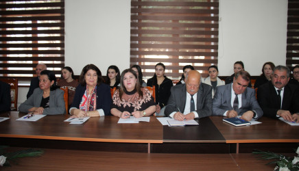 BDU-nun Qazax filialında "Ümummilli Lider Heydər Əliyev Müstəqil Azərbaycan Konstitusiyasının müəllifidir" mövzusunda Respublika Elmi Konfransı keçirilib -28.11.2025