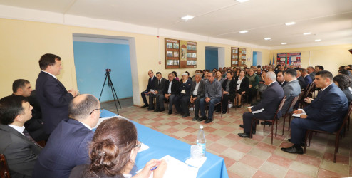 Qazaxda icra başçısının iyun ayı üzrə vətəndaşlarla keçirilən növbəti səyyar görüşü rayonun Kəmərli kəndində olub 11.06.2026
