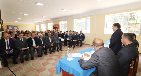 Qazaxda icra başçısının iyun ayı üzrə vətəndaşlarla keçirilən növbəti səyyar görüşü rayonun Kəmərli kəndində olub 11.06.2026