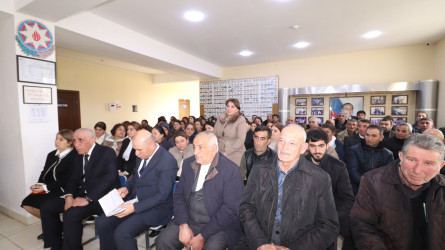 Qazaxda icra başçısının mart ayı üzrə vətəndaşlarla keçirilən növbəti səyyar görüşü rayonun Aşağı Salahlı kəndində olub 06.03.2026