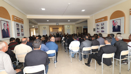 Qazaxda icra başçısı sentyabr ayında növbəti səyyar görüşünü Ürkməzli kənd sakinləri ilə keçirib 18.09.2025