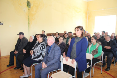 Qazaxda icra başçısının aprel ayında vətəndaşlarla keçirilən növbəti səyyar görüşü sərhəddə yerləşən Məzəm kəndində olub 16.04.2026