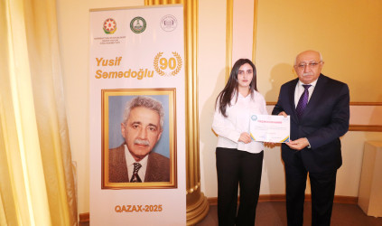 Qazaxda “Yusif Səmədoğlunun ədəbi irsi: ənənə və müasirlik kontekstində” mövzusunda elmi-praktik konfrans keçirilib-05.12.2025