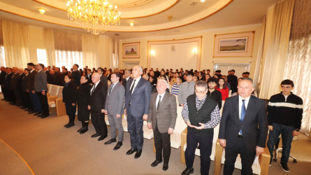 Qazaxda "Konstitusiyamız və suverenliyimiz xalqımızın milli sərvətidir" adlı elmi-praktik konfrans keçirilib 25.02.2025