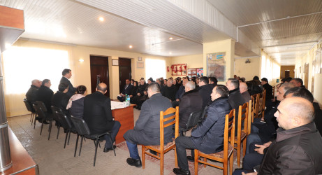 Qazaxda icra başçısının yanvar ayı üzrə vətəndaşlarla keçirilən növbəti səyyar görüşü rayonun Hüseynbəyli kəndində olub 22.01.2026