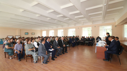 Qazaxda icra başçısının avqust ayı üzrə vətəndaşlarla keçirilən ilk səyyar görüşü rayonun Daş Salahlı kəndində olub-07.08.2025