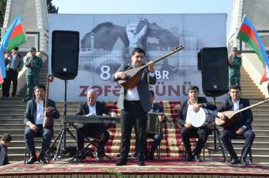 Qazaxda 8 Noyabr - Zəfər Gününün beşinci ildönümünə həsr olunmuş “Zəfərin mübarək Azərbaycan!” başlıqlı bayram tədbiri keçirilib 07.11.2025