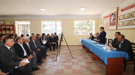 Qazaxda icra başçısının iyun ayı üzrə vətəndaşlarla keçirilən növbəti səyyar görüşü rayonun Kəmərli kəndində olub 11.06.2026