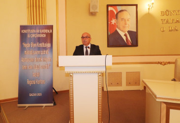 Qazaxda “Heydər Əliyev Konstitusiyası müstəqil, suveren, qüdrətli Azərbaycanın dinamik inkişafını təmin edən hüquqi sənəddir!” mövzusunda Regional Konfrans keçirilib - 28.08.2025