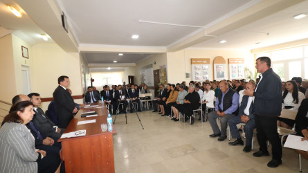 Qazaxda icra başçısı sentyabr ayında növbəti səyyar görüşünü Ürkməzli kənd sakinləri ilə keçirib 18.09.2025