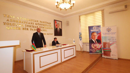 Qazaxda Ümummilli Lider Heydər Əliyevin anadan olmasının 102-ci ildönümünə həsr edilmiş “Nə zaman, nə məkan anlayışına sığmayan şərəfli və mənalı ömür” mövzusunda tədbir keçirilib 07.05.2025