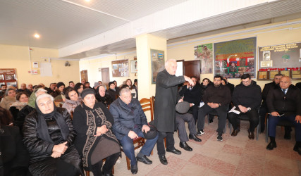 Qazaxda icra başçısının yanvar ayı üzrə vətəndaşlarla keçirilən növbəti səyyar görüşü rayonun Hüseynbəyli kəndində olub 22.01.2026