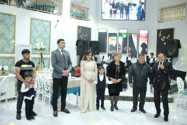 Qazaxda icra başçısı “Azərbaycan Bayrağı” ordenli şəhid gizir Azad Kərimovun övladlarının kiçik toy məclisində iştirak edib və xoş arzularını çatdırıb 24.04.2026