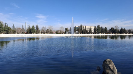 Qazax şəhəri Heydər Əliyev adına park - 04.03.2026