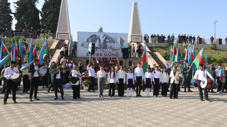 Qazaxda 8 Noyabr - Zəfər Gününün beşinci ildönümünə həsr olunmuş “Zəfərin mübarək Azərbaycan!” başlıqlı bayram tədbiri keçirilib 07.11.2025