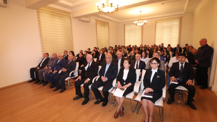 Qazaxda “Ümummilli Lider Heydər Əliyev müstəqil Azərbaycan Konstitusiyasının müəllifidir” mövzusunda elmi-praktik konfrans keçirilib 25.04.2025