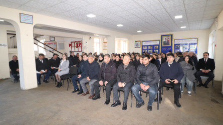 Qazaxda icra başçısının yanvar ayında vətəndaşlarla keçirilən növbəti səyyar görüşü şəhərin Nəriman Nərimanov yaşayış massivində yaşayan sakinlərlə olub 15.01.2026