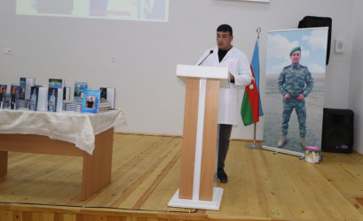 Qazaxda 8 Noyabr - Zəfər Gününün beşinci ildönümünə həsr edilmiş kitab və rəsm sərgisi, Vətən müharibəsi şəhidi tibb xidməti leytenantı Adil Əfəndiyevə həsr edilmiş “O, bizim Adildi” kitabının təqdimat mərasimi olub -22.10.2025