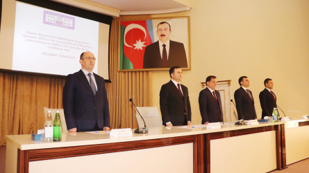 Qazax Rayon İcra Hakimiyyəti başçısının rayonun 2025-ci ilin sosial-iqtisadi inkişafının yekunlarına və 2026-cı ildə qarşıda duran vəzifələrə həsr olunmuş hesabat yığıncağı keçirilib 13.01.2026