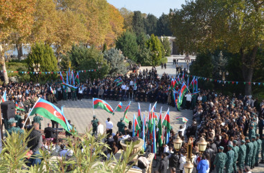 Qazaxda 8 Noyabr - Zəfər Gününün beşinci ildönümünə həsr olunmuş “Zəfərin mübarək Azərbaycan!” başlıqlı bayram tədbiri keçirilib 07.11.2025