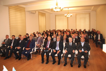 Qazaxda 8 Noyabr - Zəfər Gününə həsr olunmuş “Azərbaycan Zəfərlər ölkəsidir” mövzusunda tədbir keçirilib 04.11.2025