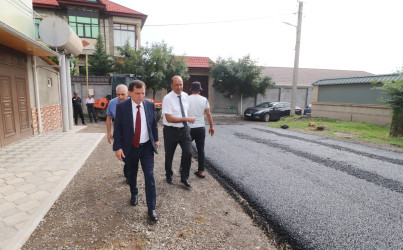 Qazaxda icra başçısı yeni asfalt örtüyü vurulmuş küçələrdə görülmüş işlərlə yerində tanış olub -20.07.2026